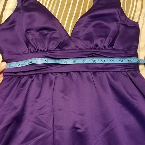Calvin Klein dress. Medium.  Deep purple. Satin. - Picture 7 of 8